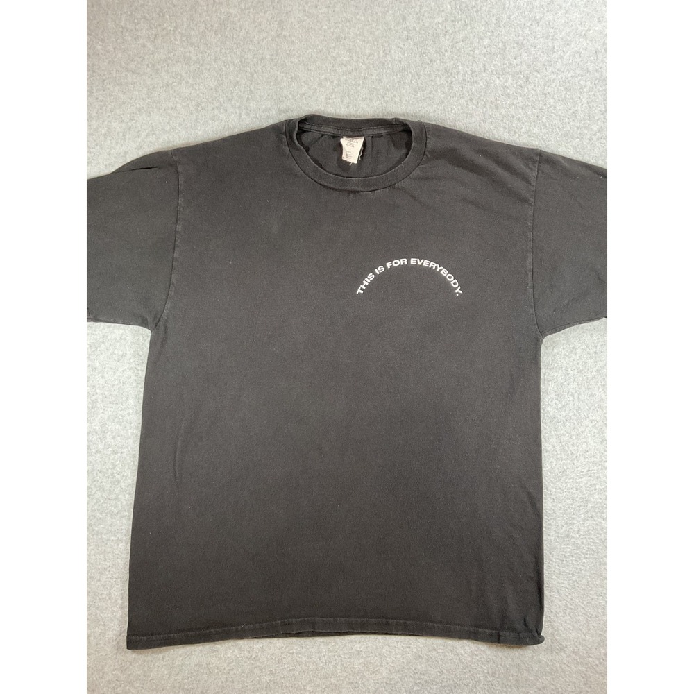 This Is For Everybody First Loved Graphic T-Shirt Mens Large Black Cotton 1662